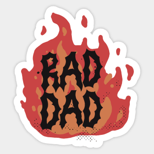 Rad Dad Club x Punk Metal Flames Sticker